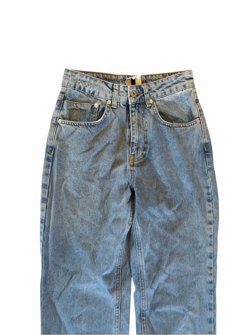 RAGGED JEANS Light Wash High Rise Straight Leg - Picture 6 of 9